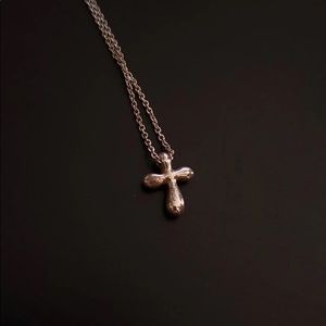Tiffany & Co mini Cross Necklace Sterling Silver